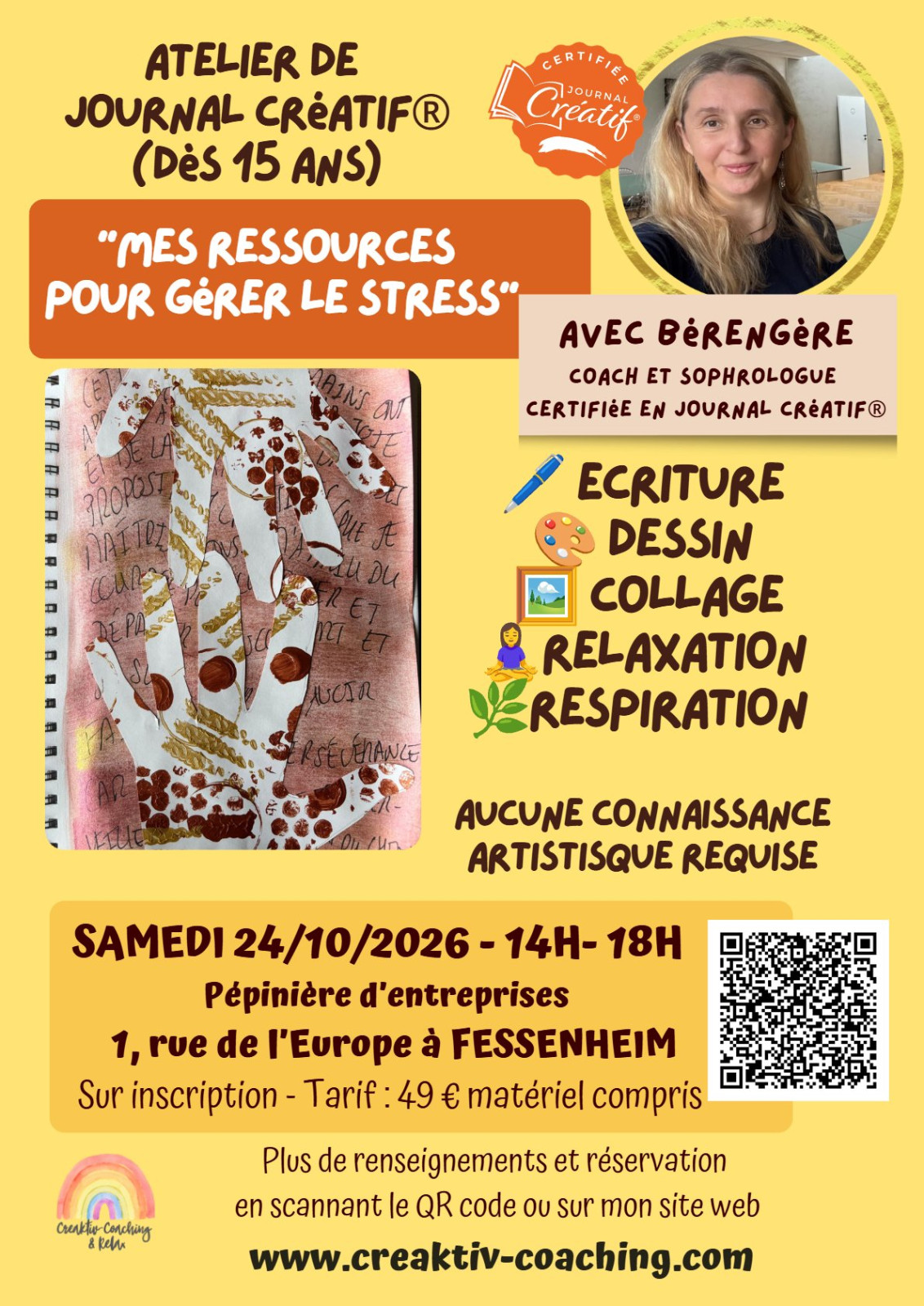 Atelier de Journal créatif « Mes ressources pour gérer le stress »
